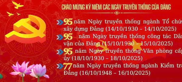 Chúc mừng kỷ niệm 95 năm ngày truyền thống công tác dân vận của Đảng (15/10/1930-15/10/2025)