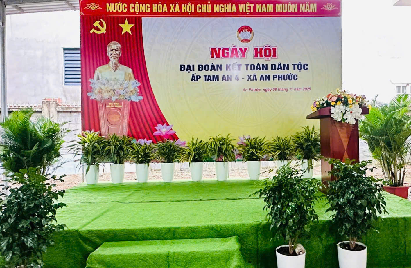Ấp Tam An 4 - Xã An Phước tổ chức Ngày hội Đại đoàn kết toàn dân tộc năm 2025