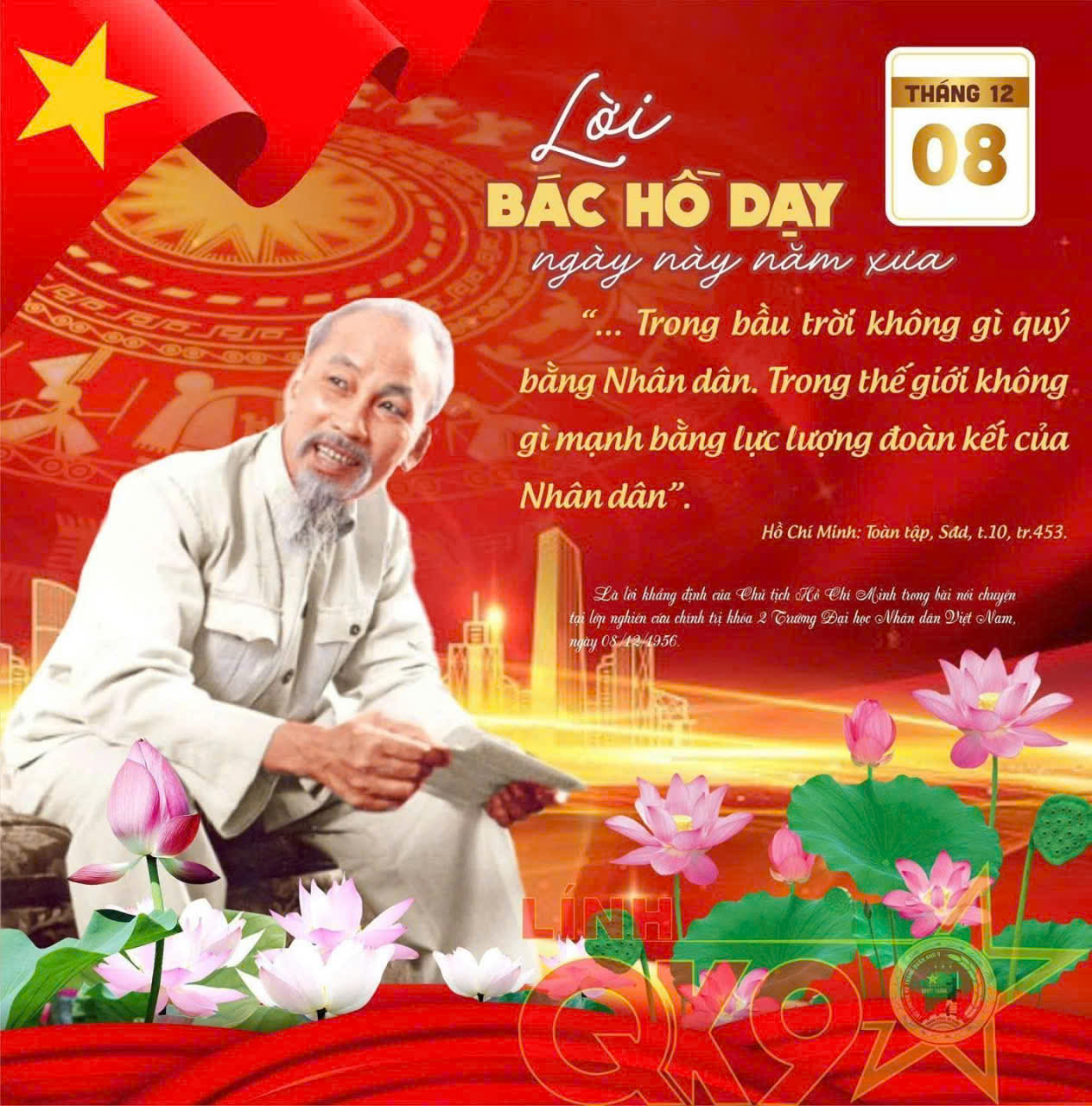 LỜI BÁC HỒ DẠY NGÀY NÀY NĂM XƯA ( ngày 08/12)