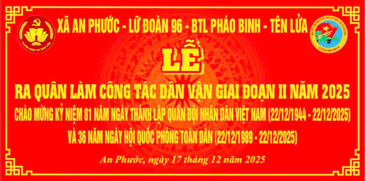 Xã An Phước - Ra quân làm công tác dân vận chào mừng 81 năm Ngày thành lập Quân đội Nhân dân Việt Nam