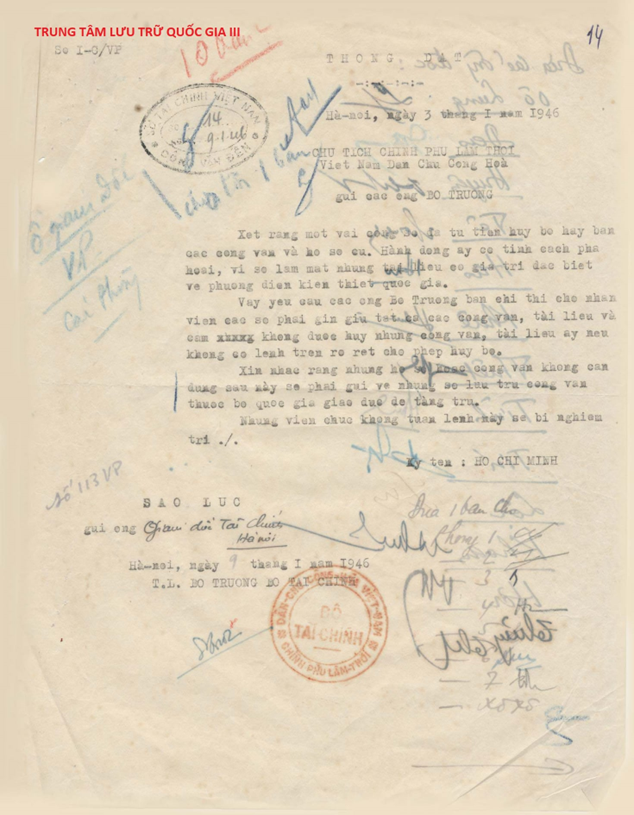 Bài tuyên truyền - Kỷ niệm 80 năm Ngày Lưu trữ Việt Nam.